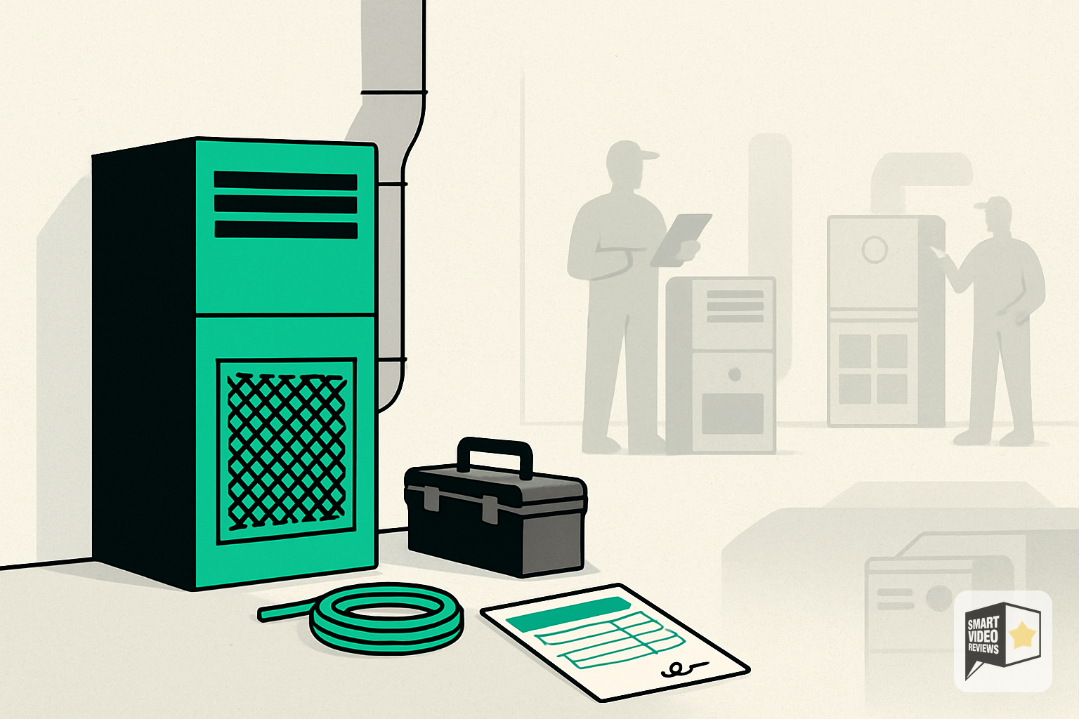 Clean HVAC installation highlighting tidy work and clear pricing as differentiators